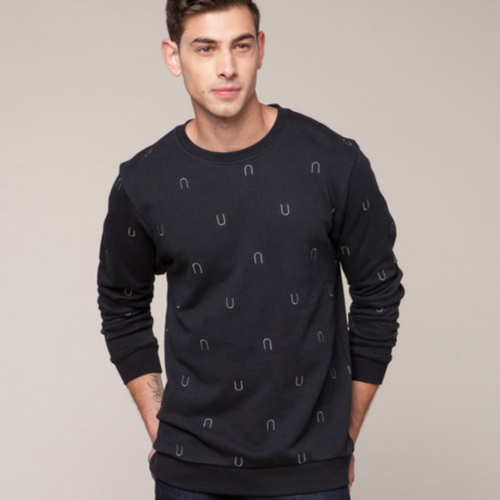 I Love Ugly Black Crewneck Sweatshirt Size Small